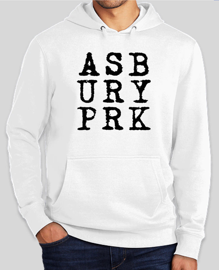 ASBURY PRK TYPEWRITER LOGO HOODIE