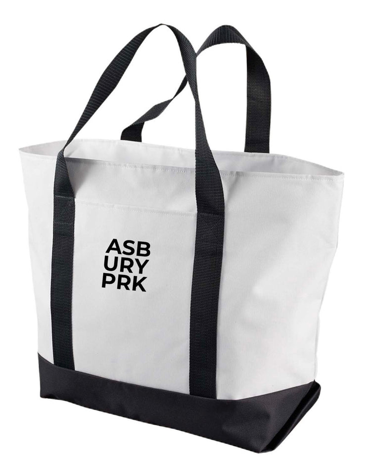 ASBURY PRK CLASSIC BOLD GIANT ZIPPERED BOAT TOTE