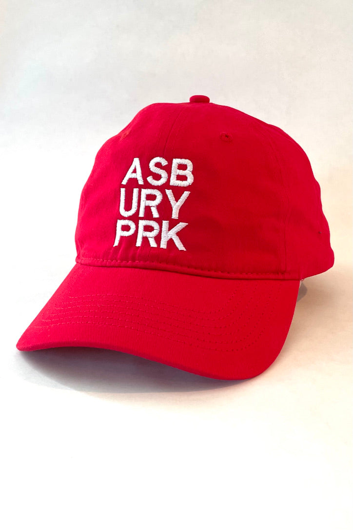 ASBURY PRK 6-PANEL DAD HAT RED