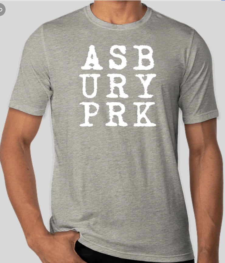ASBURY PRK TYPEWRITER LOGO T-SHIRT