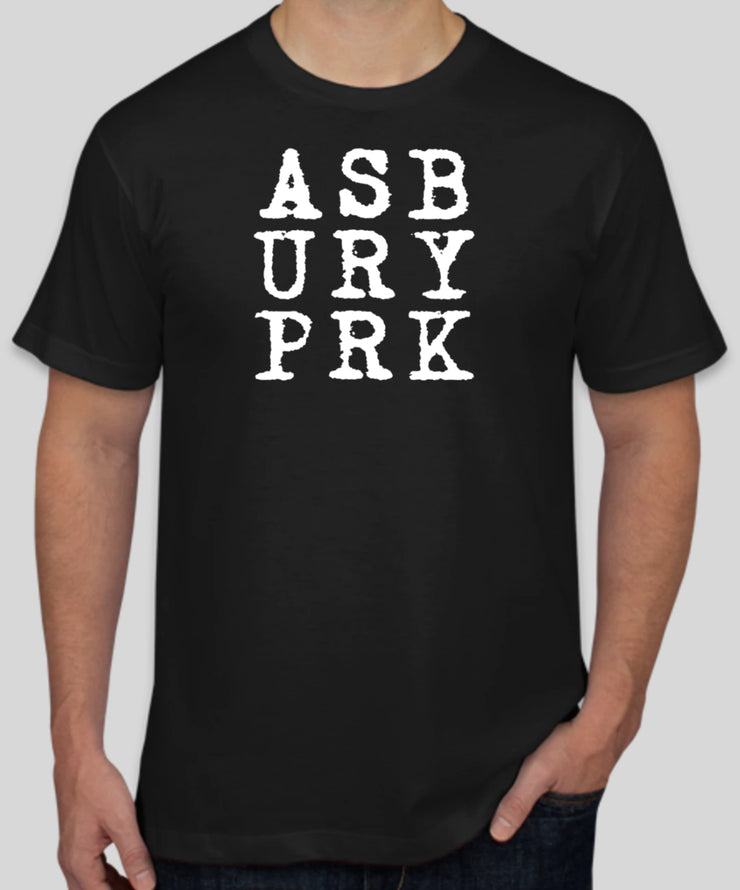 ASBURY PRK TYPEWRITER LOGO T-SHIRT